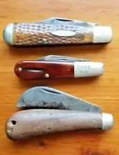 Lot Of 3 Vintage Case Pocket Knives for Parts or Restore