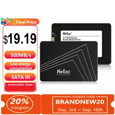 Netac Internal SSD 256GB Solid State Drive SATA III 6GB/s Wholesale Sale 530mb/s