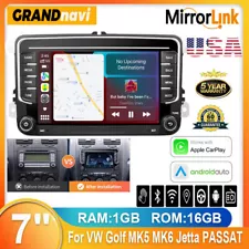 7" Car Stereo Radio Android Auto Apple Carplay GPS For VW Jetta Passat Golf MK5 (For: Seat)