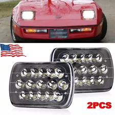 For 1984-1996 Chevy Corvette C4 7x6" LED Headlights Hi/Lo Sealed Beam Pair