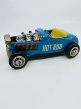 Vintage Tin Friction Century Hot Rat Rod Racer Race Car Coupe Toy Japan