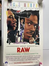 Eddie Murphy Raw Original video release poster 23 x 37 Rolled