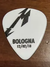 Metallica Bologna Hard Wired Guitar Pick 12/02/18 Tour Rare