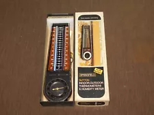 VINTAGE 10 1/2" SPRINGFIELD INDOOR OUTDOOR THERMOMETER #5302 NEW OLD STOCK