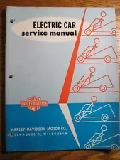 1963 1964 1965 Harley Davidson Electric Car Golf Cart Service Manual, Orig