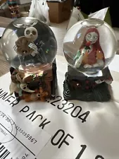 Disney Nightmare Before Christmas Sally & Jack SKELLINGTON 2.5" Mini Snow Globe