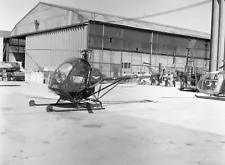 60mm ORIG AIRCRAFT NEG US ARMY Hughes TH-55 Osage 81328 Helicopter c1960 #696