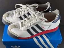 Adidas Samoa Lea W Women's sz 7 White Blue Red Sneaker