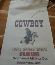 RL-30 COWBOY Flour Bag Sack Feed Seed Novelty Collectible