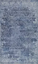 Blue Geometric Oriental Chinese Rugs