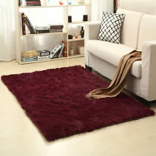 Fluffy Rug Anti-Skid Shaggy Area Rug Super Soft Rectangle Floor Mat Home Bedroom