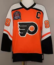 Eric Lindros Philadelphia Flyers Orange "1997 Stanley Cup" CCM NHL Jersey