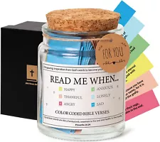 HOT sale Bible Verses in a Jar Gifts, Read Me When Bible Verses Jar for Emotions