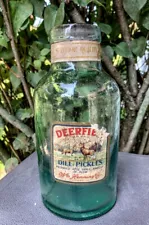 Deerfield Pickle Jar William Henning Company Chicago Illinois