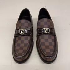 LOUIS VUITTON Major Loafer Shoes Men's Size 10 Ebene