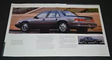 1991 CHEVY LUMINA EURO ORIGINAL DEALER SALES BINDER INSERT PRINT AD 91 (For: Chevrolet Lumina)