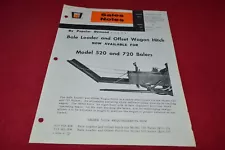 Oliver Tractor 520 720 Baler Bale Loader Sales Notes Dealer's Brochure YABE15