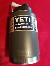 YETI Rambler One Gallon Jug #4550*Charcoal*Vacuum Insulated Stainless Steel*NEW