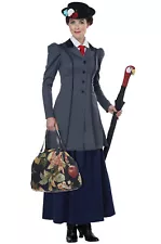 English Nanny Mary Poppins Inspired Adult Costume