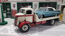 Danbury Mint 1:24 1938 GMC Car Carrier "Garnet/Ivory" W/ 1959 Chevy Impala *RARE