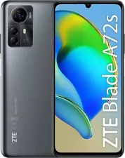 ZTE Blade A72s (4GB+64GB) LTE GSM Unlocked Dual SIM 6.74" 5000mAh - Gray NEW!!