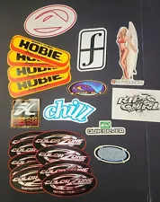 Vintage Surfing Snowboarding Skateboarding Sticker Lot Huntington Oneill Hobie