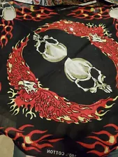 Skulls And Flames Bandana