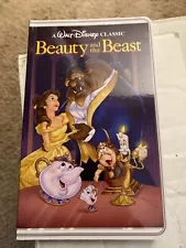 Beauty and the Beast VHS Deisgn Notebook GREAT SHAPE