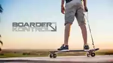 Beginner Skateboard Longboard with rear brake - Orange