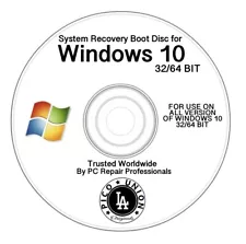 Windows 10 All Versions 32/64 Bit Recovery Restore Repair Boot Disc