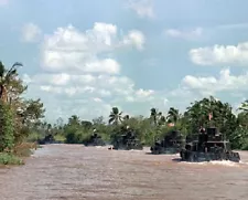 River Attack Boat Patrol on the My Tho River 8x10 Vietnam War Photo 299