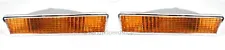 Pair Amber Front Turn Signal Parking Lights For 1981-1986 Cutlass Supreme 2-Door (For: 1983 Cutlass Supreme)