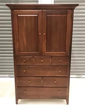 Thomasville Impressions Bridges Armoire Cherry Mission Shaker Style