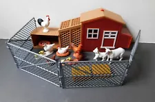 New Ray Chicken Coop Pen Nest Boxes Chickens Sheep Rooster "Crows"