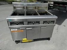 Frymaster 47" Gas 3 Bay Digital Deep Fryer with filtration system year 2016