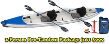 Sea Eagle RazorLite 473rl Hi-Performance Pro Tandem Kayak Package - FREE S&H