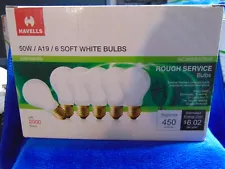 Havells 50 watt Rough service 6 pack incandescent bulbs