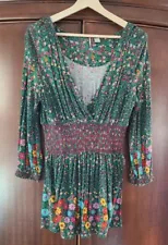 Anthropologie Ric Rac Flower Top Medium !!! Perfect for fall !!! Nice!!!