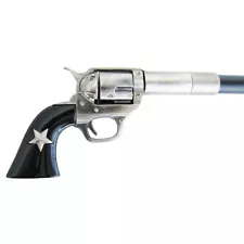 Texas Ranger Star COLT 45 PISTOL CANE Western Revolver Gun Handle Walking Stick