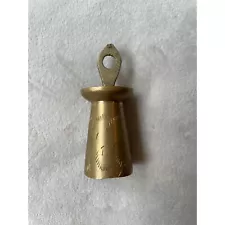 New ListingVintage Brass Handheld Bell With Ornate Etchings