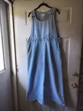 CHRISTOPHER & BANKS DENIM CHAMBRAY DRESS CAT WOMENS MEDIUM BLUE - SALE $8