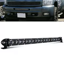 20'' Slim LED Light Bar Car Bumper For 2007-2013 Chevy Silverado 1500/2500/3500