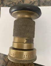 Vintage Brass Antique Fire Hose Nozzle