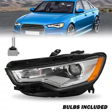 For 2012-2015 Audi A6 S6 HID w/o AFS LED DRL Projector Headlight Driver Side (For: 2015 Audi S6)