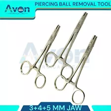 Dermal Anchor Tube Hemostat Ball Piercing Dermal Tops, Septum, Labret Earrings