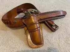 Custom Gun Belt And Holster for Ruger Vaquero .357 Cowboy Action