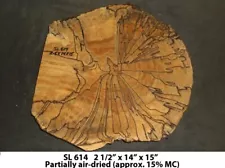 SL614 Spalted Maple Live Edge Slab Rustic Wall Art Resin Work End Tables DYI