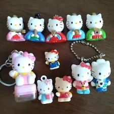 Hello kitty Goods Lot of 10 Figure Key chain Stamp Not for sale Anime Character