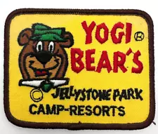 Yogi Bear's Jellystone Park Camp-Resorts Yellow Embroidered Souvenir Patch Badge