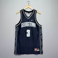 VTG 90s Nike Team Georgetown Allen Iverson Jersey - #3 - Blue - NCAA - MEDIUM